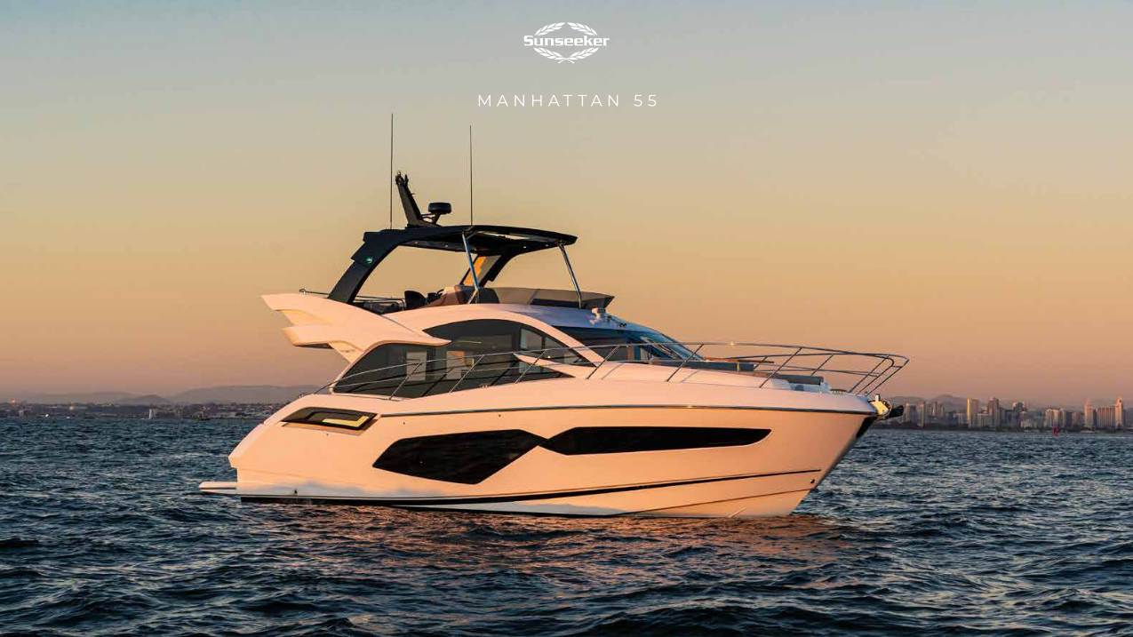 Unleash Luxury and Elegance: Chartering the Sunseeker Manhattan 55 Yacht