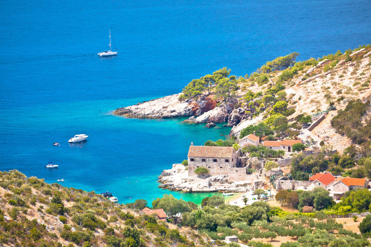 Anchorages island Hvar - Pakleni Islands