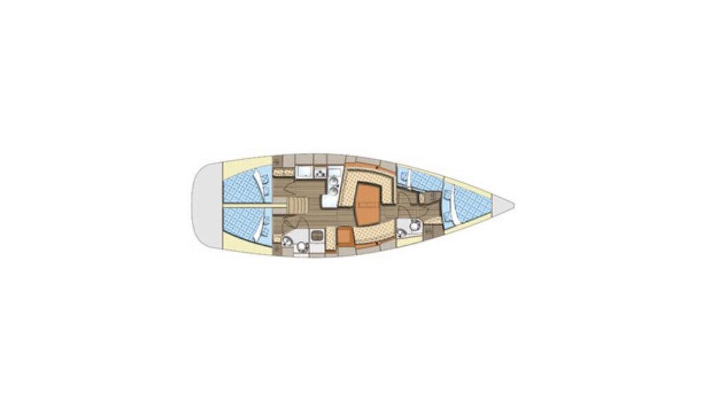 Sailing yacht Elan 434 Impression Skatka