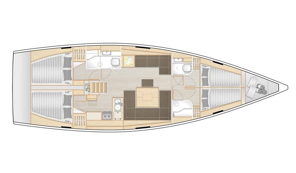 Sailing yacht Hanse 458 Delta