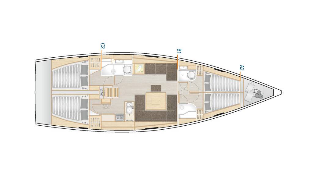 Sailing yacht Hanse 458 Apollo
