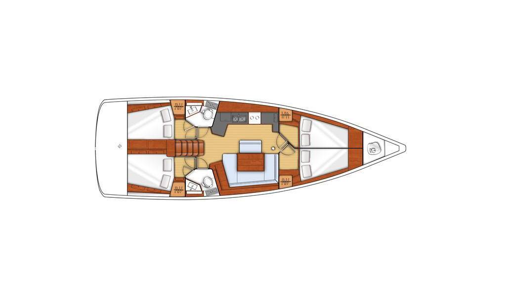 Sailing yacht Oceanis 45 Mediterraneo