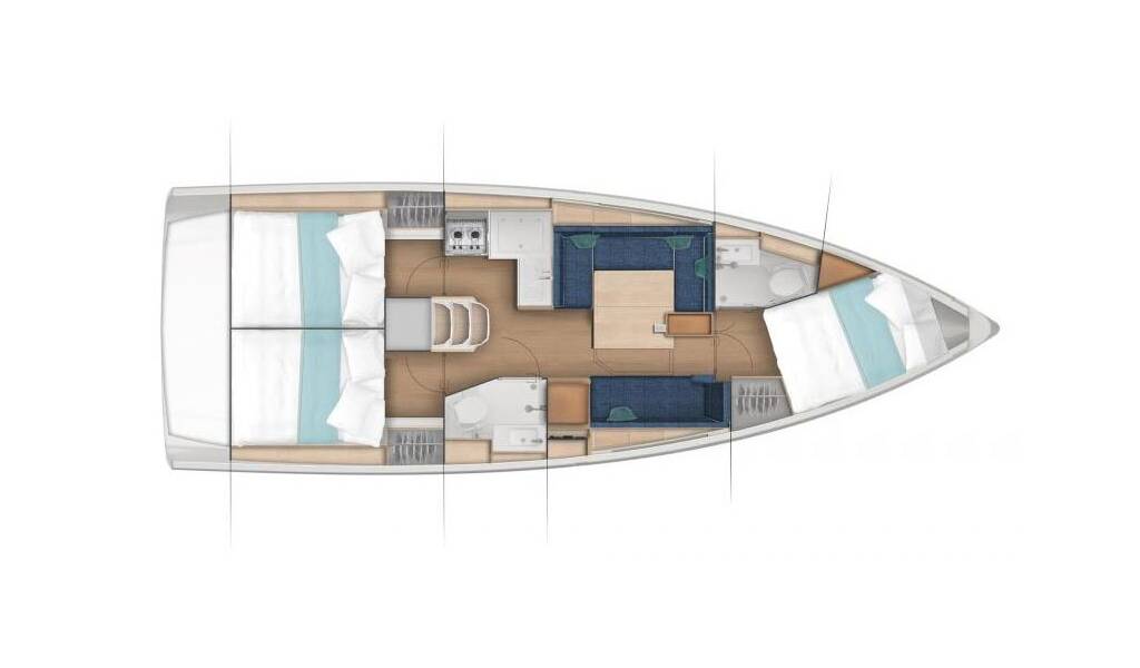 Sailing yacht Sun Odyssey 380 Performance Mymia
